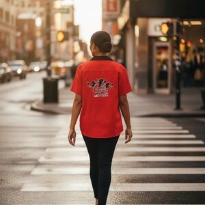 Womans Red Bowling Shirt
